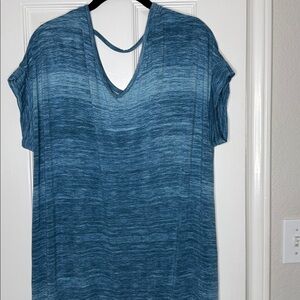 LuLaRoe Macy maxi dress Blue XL